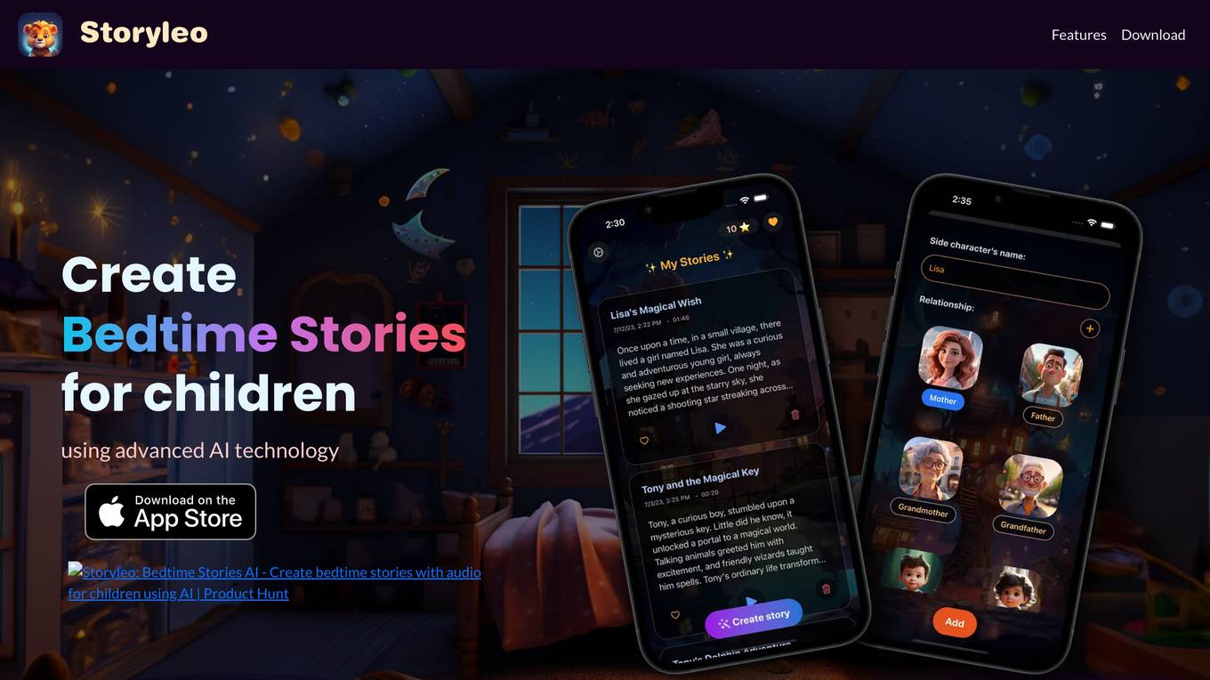 Storyleo Screenshot