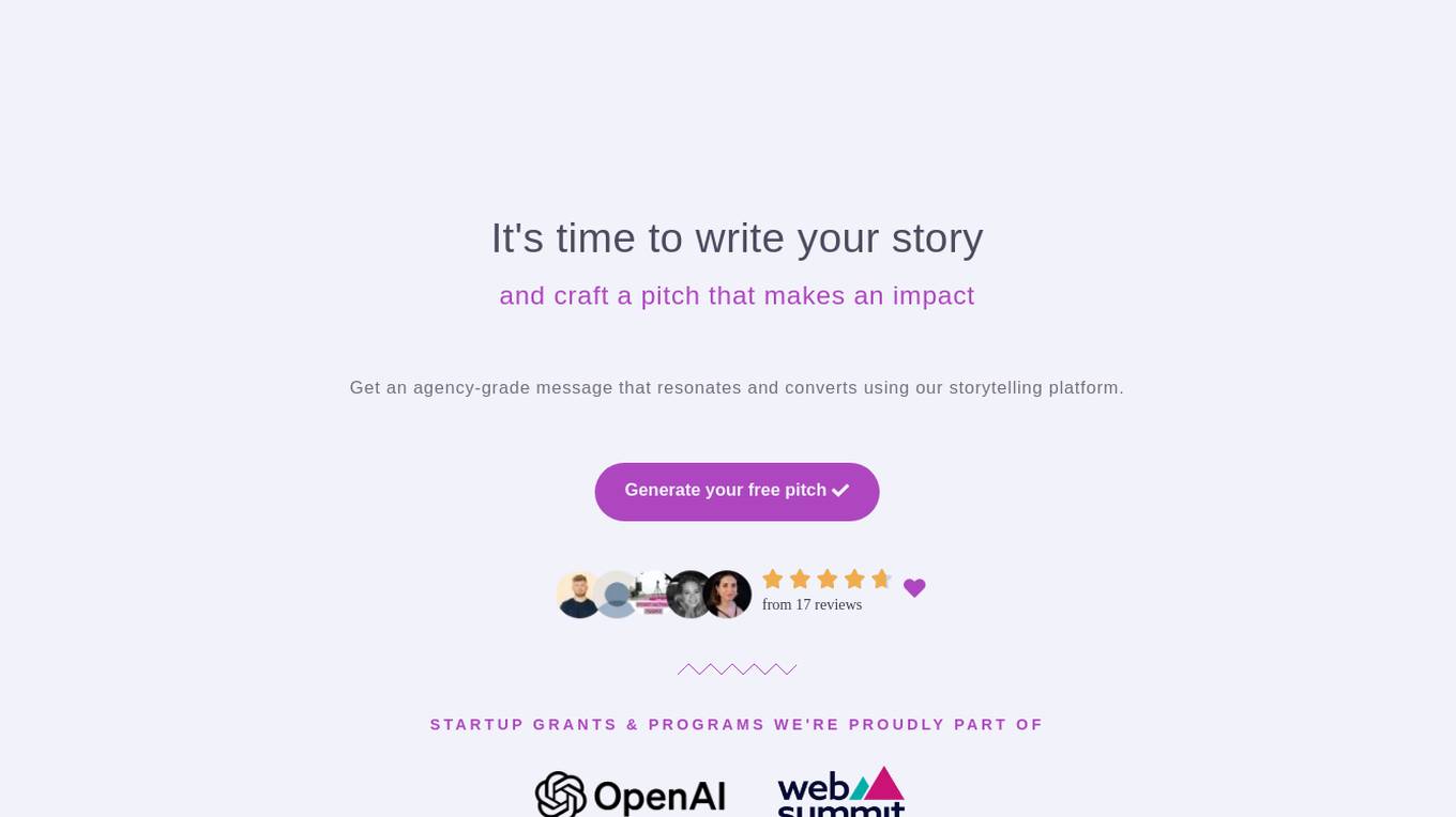 Storypitch.ai Screenshot