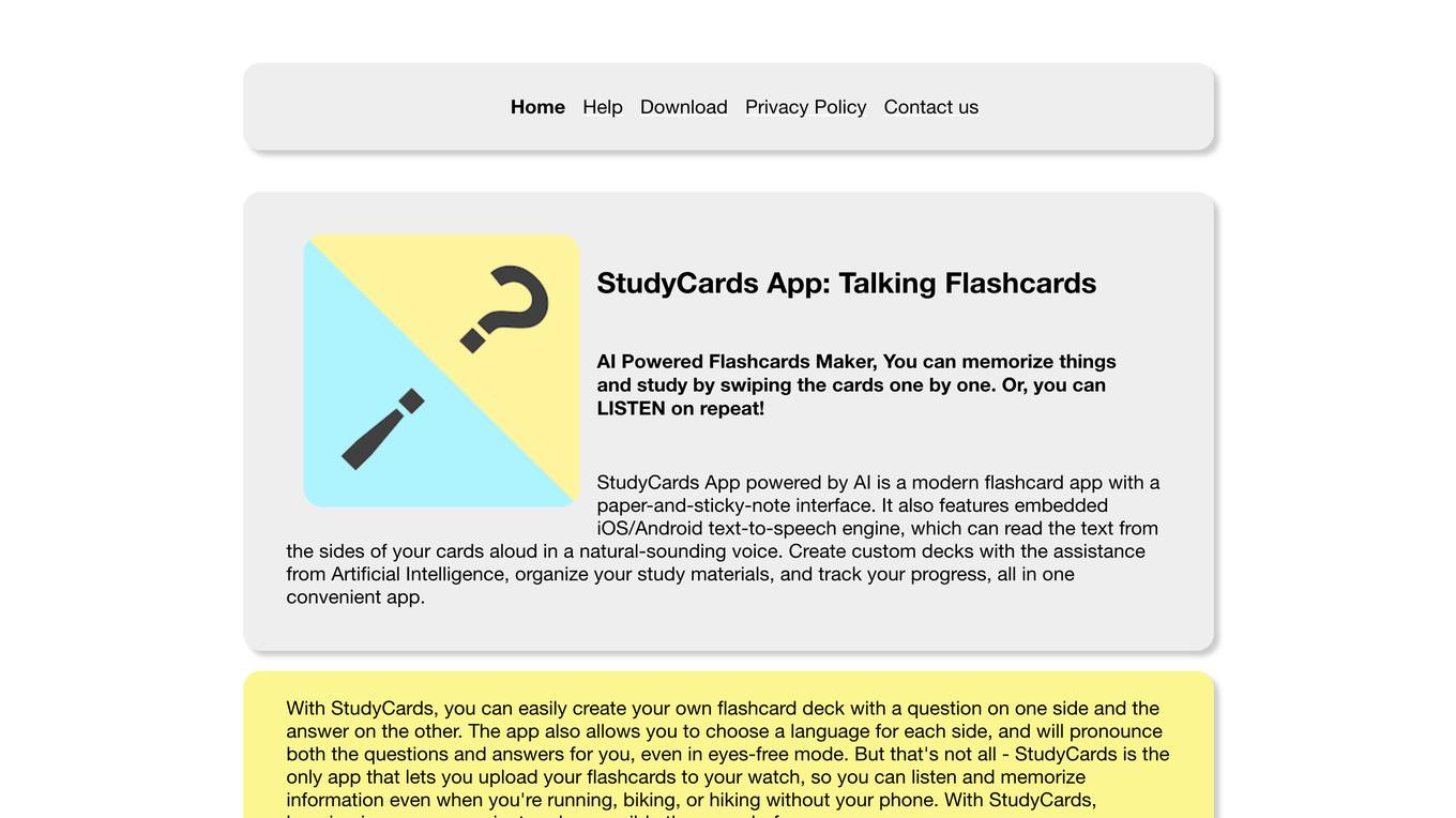 StudyCards App Screenshot