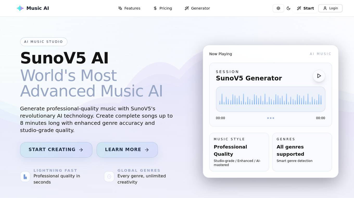 SunoV5 AI Screenshot