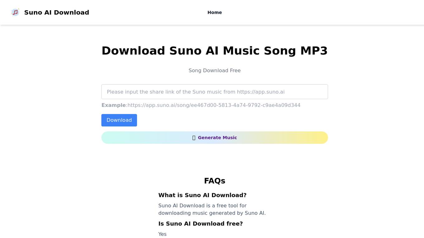 Suno AI Download Screenshot