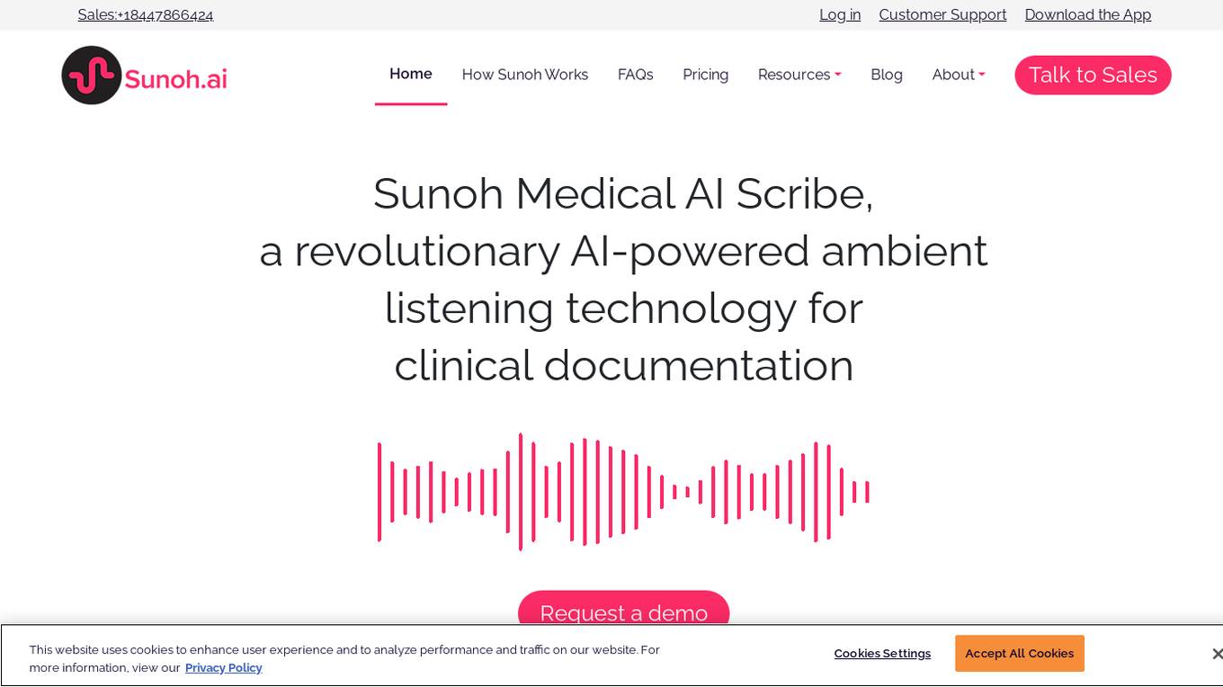 Sunoh Medical AI Scribe Screenshot