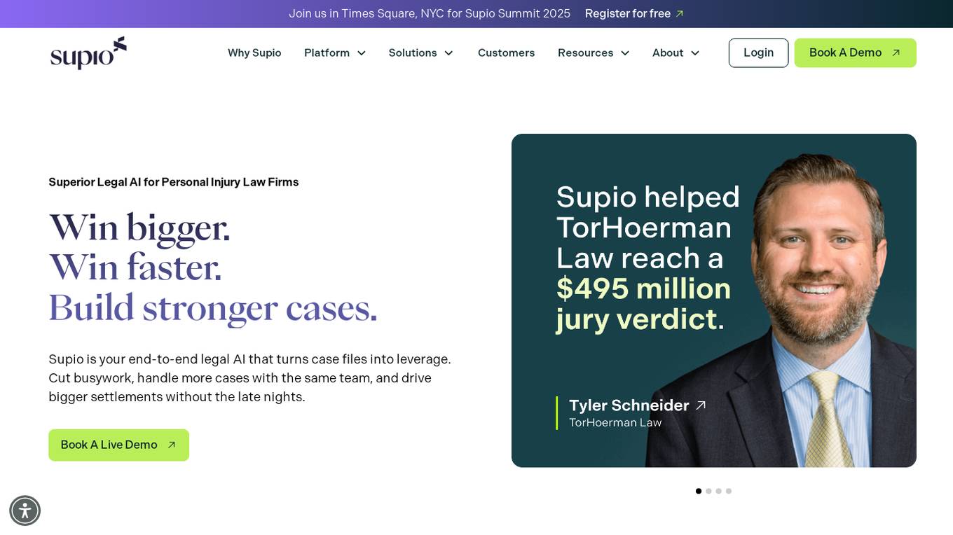 Supio Screenshot