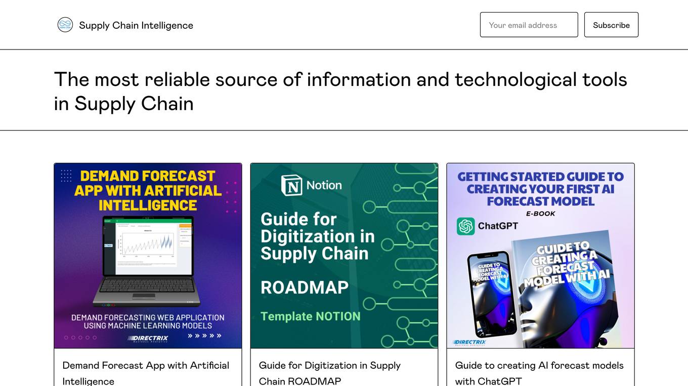 Supply Chain Intelligence screenshot