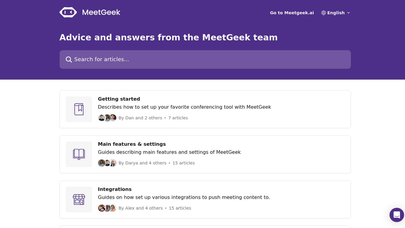 Meetgeek.ai Screenshot