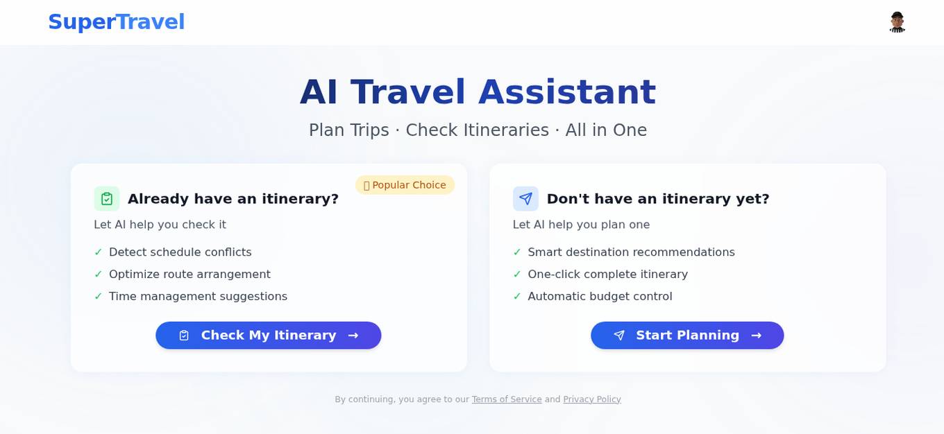SuperTravel Screenshot