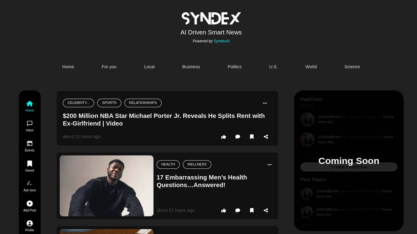 SyndexAI Screenshot