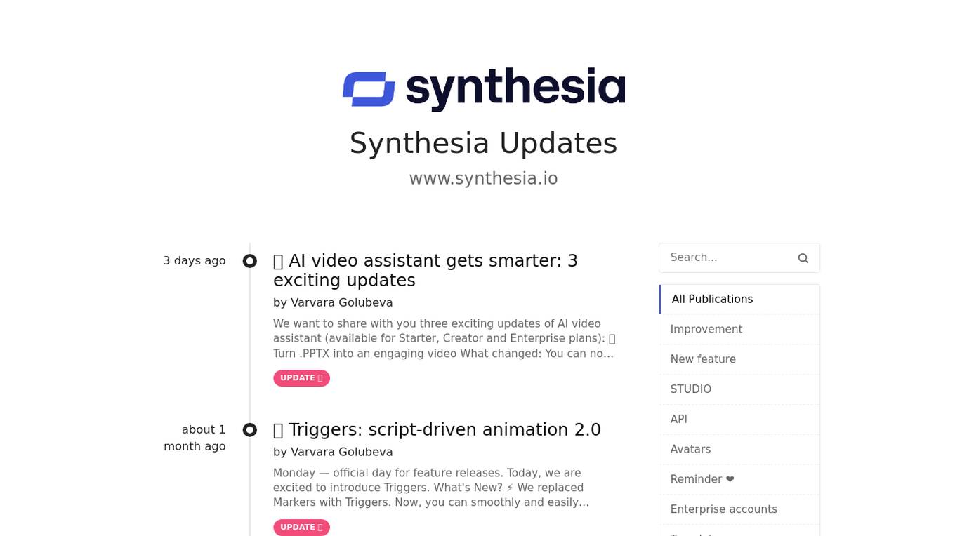 Synthesia Screenshot