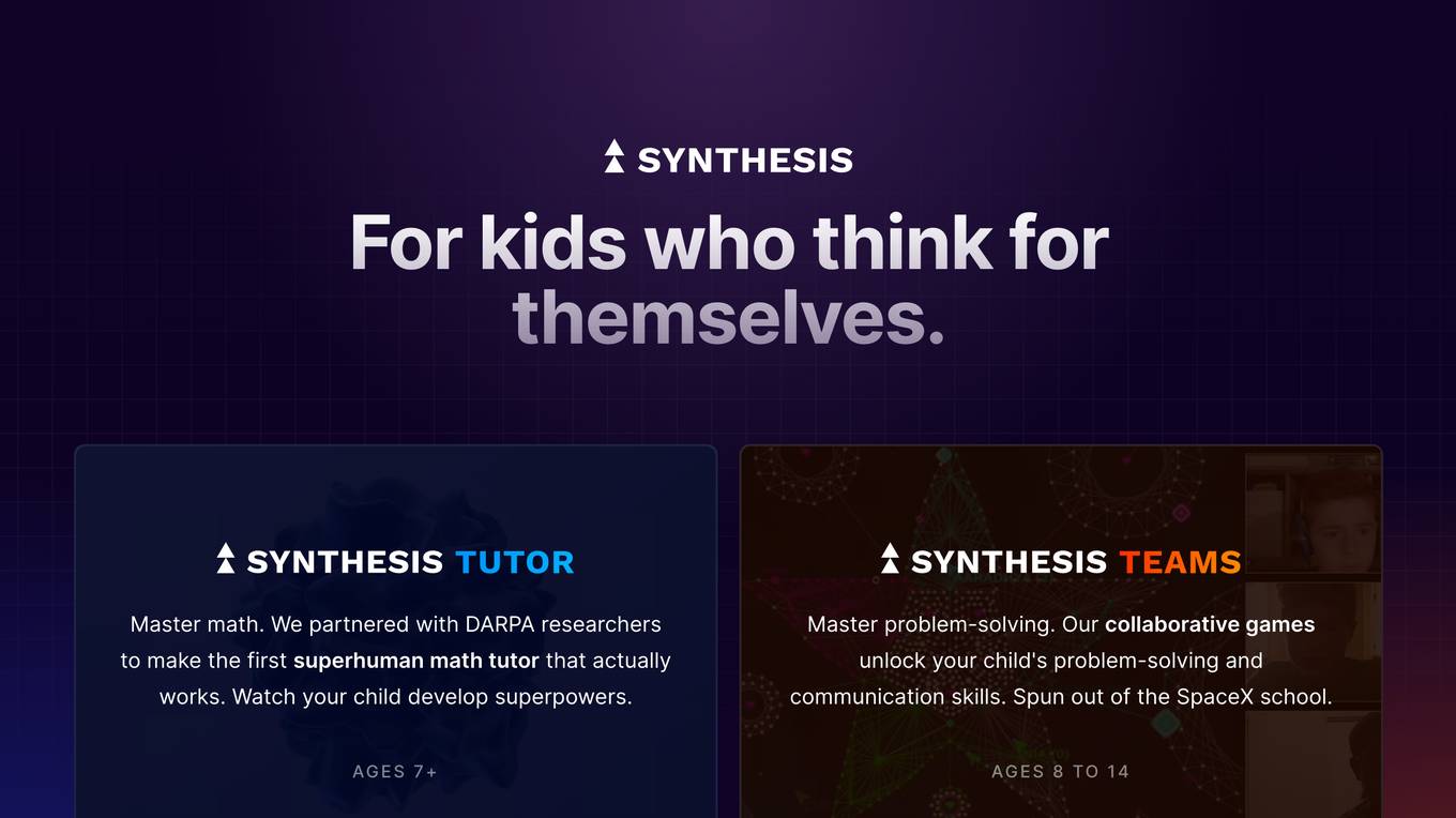 Synthesis Tutor Screenshot