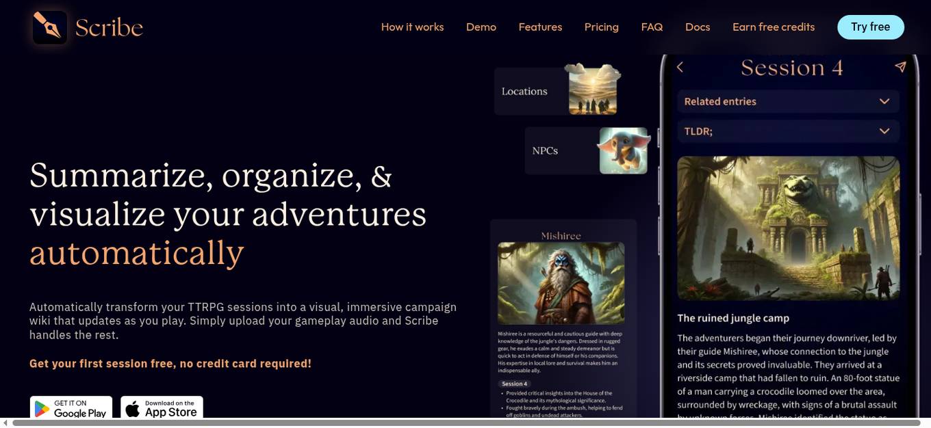 Tabletop Scribe Screenshot