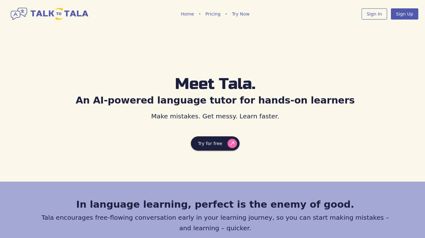 Tala screenshot