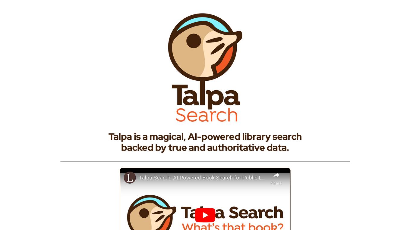 Talpa Search Screenshot