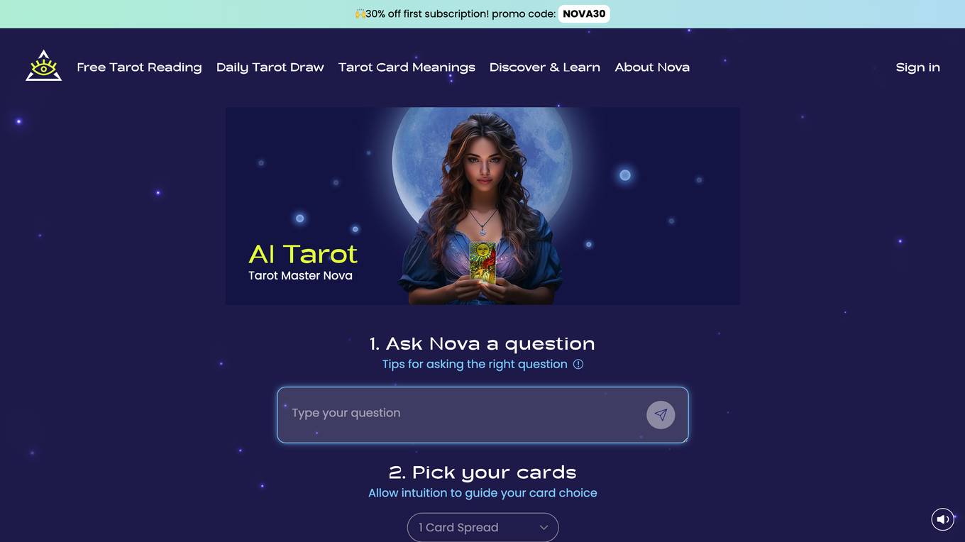 AI Tarot Nova screenshot