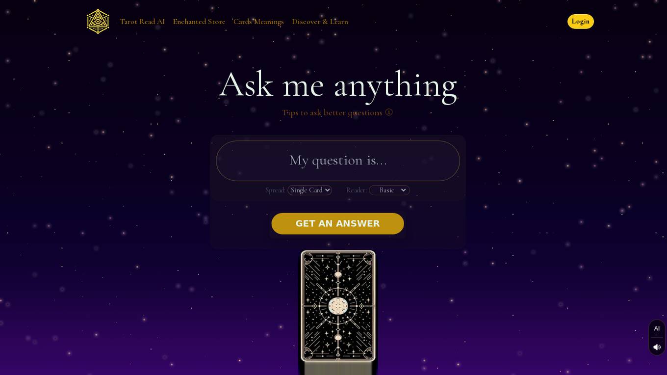 Tarot Read AI Screenshot