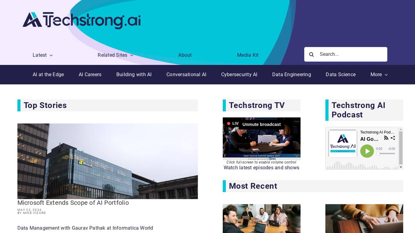 Techstrong.ai Screenshot