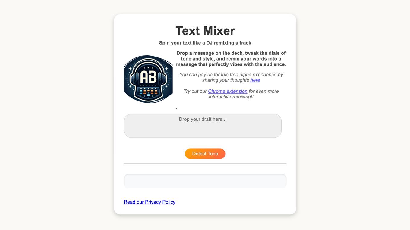 Text-Mixer screenshot