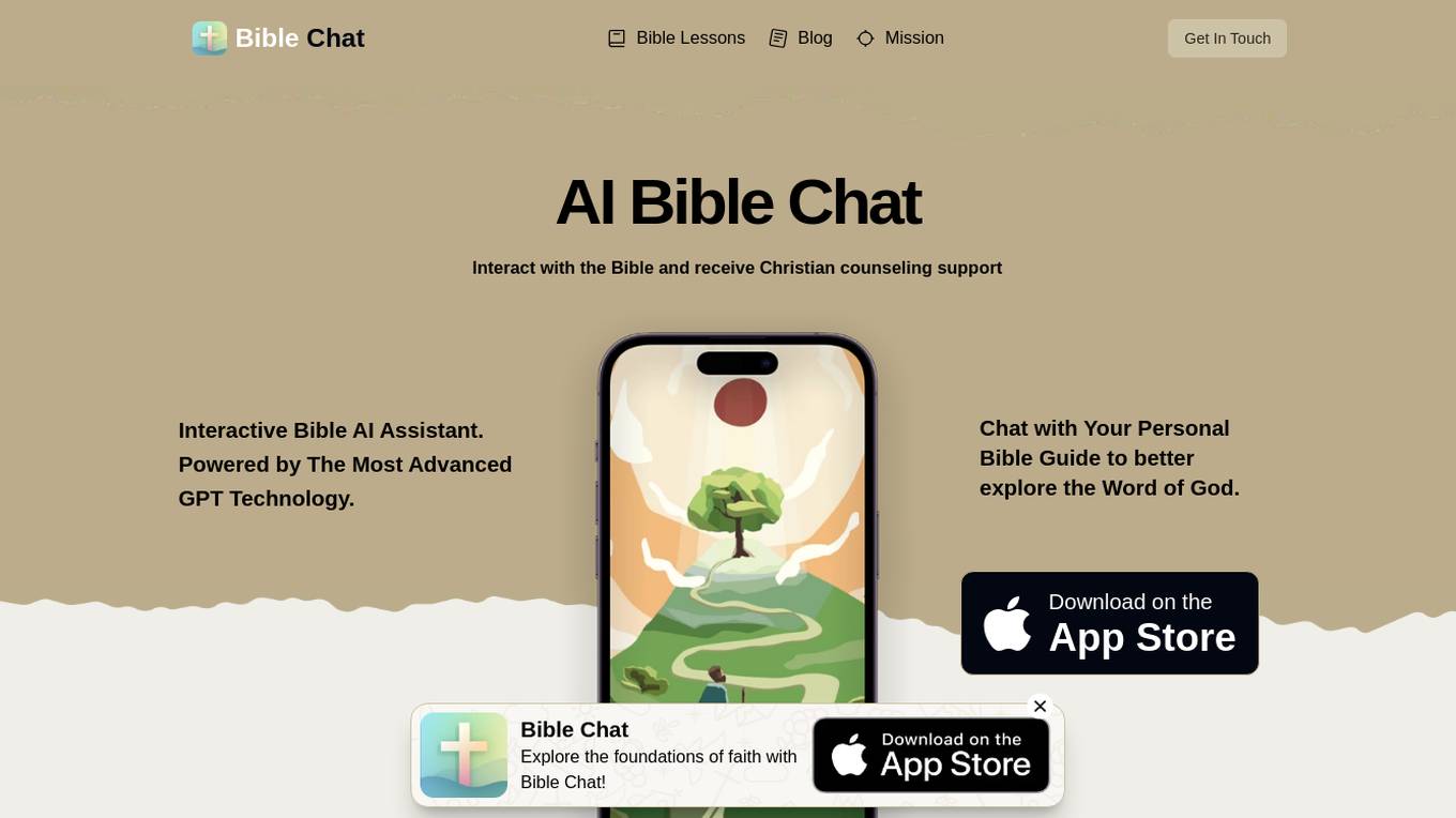 AI Bible Chat Screenshot