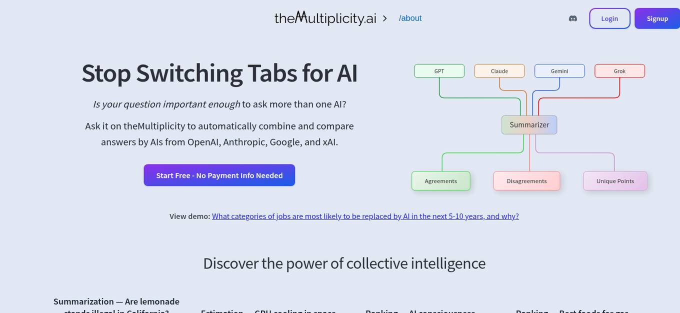 theMultiplicity.ai Screenshot