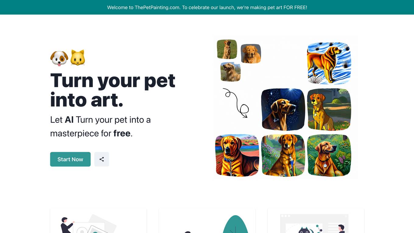 ThePetPainting.com Screenshot