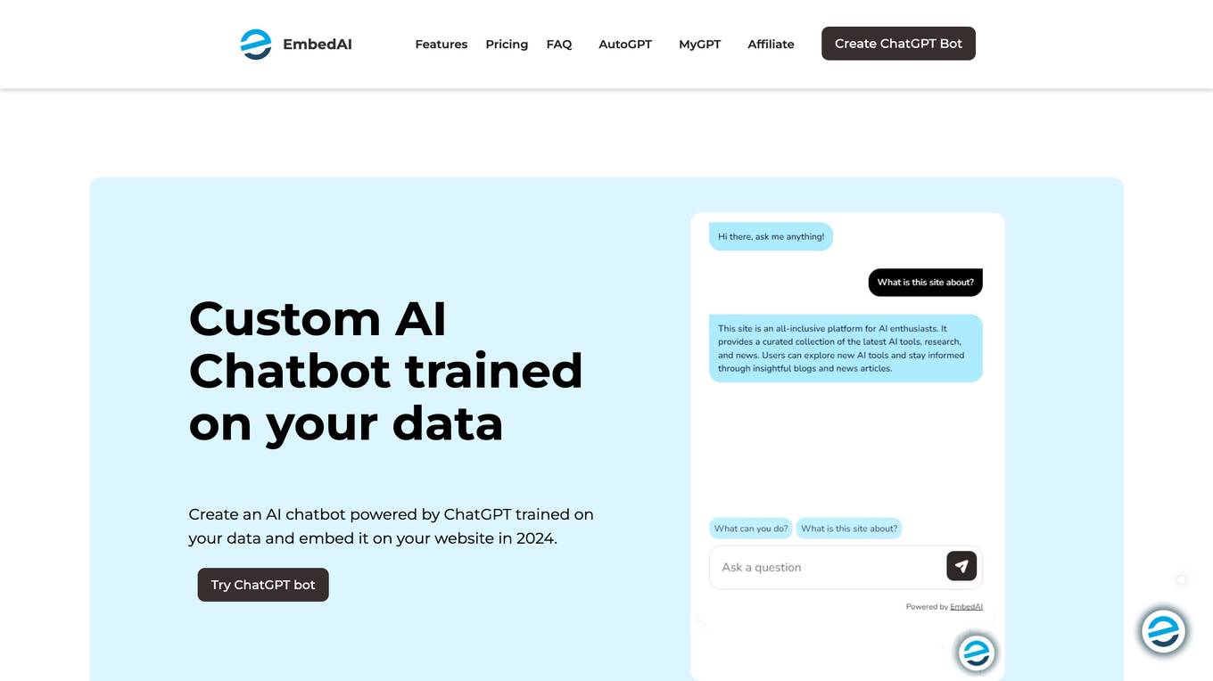 EmbedAI Screenshot