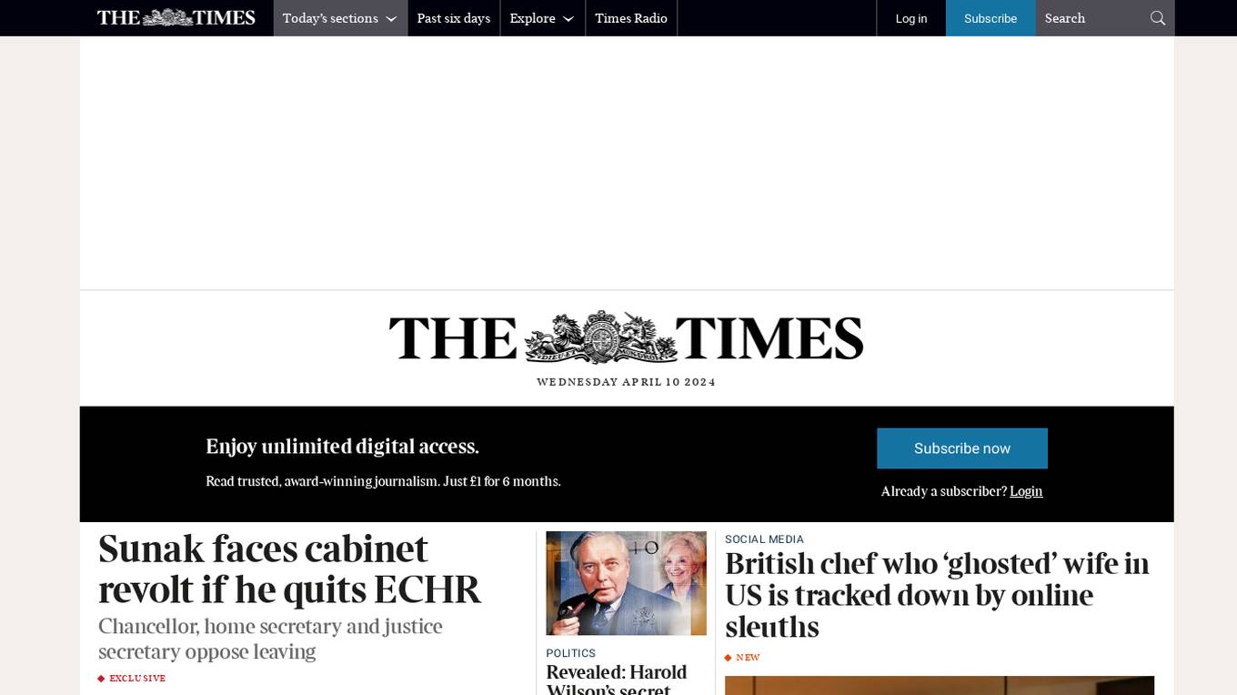 The Times & The Sunday Times screenshot