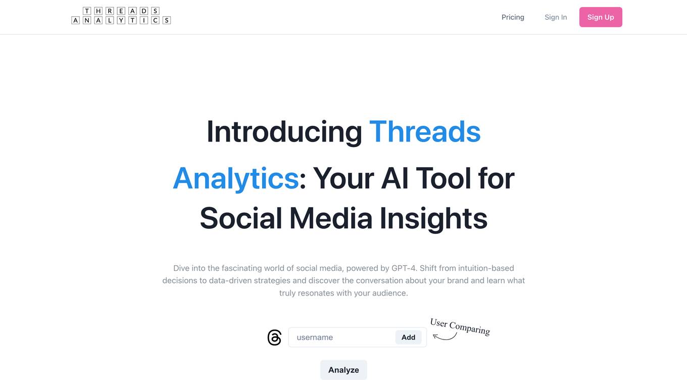 Threads Analytics screenshot