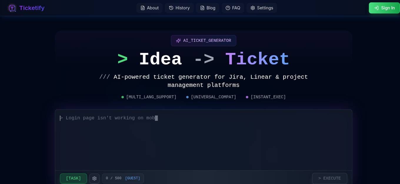 Ticketify Screenshot