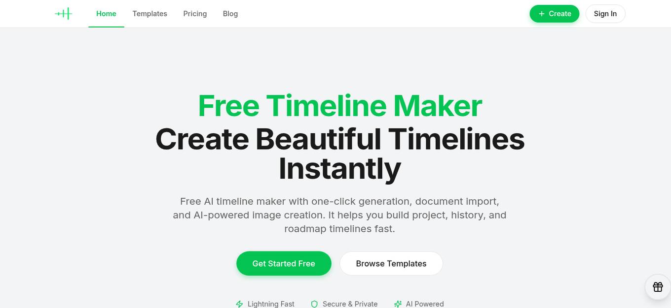 AI Timeline Maker Screenshot