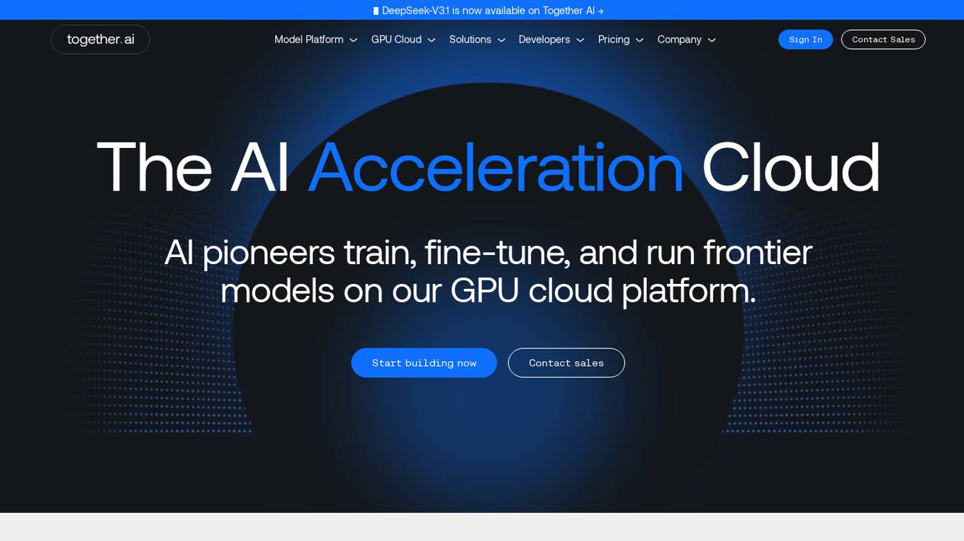 Together AI Screenshot