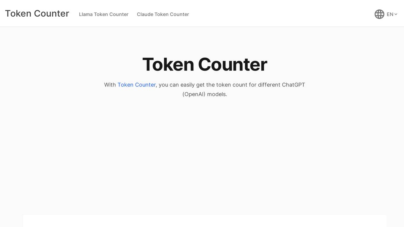 Token Counter Screenshot