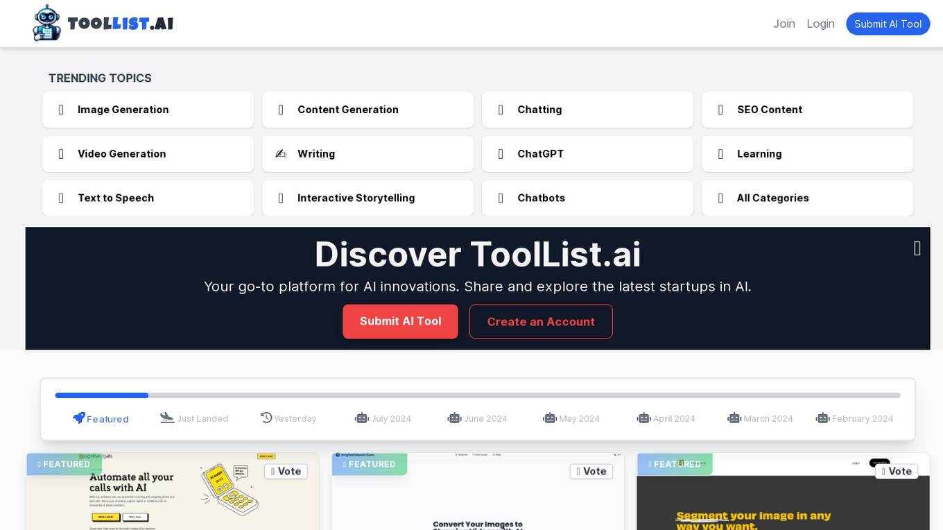 ToolList.ai Screenshot