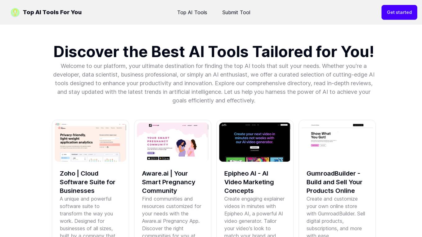 Top AI Tools For You screenshot