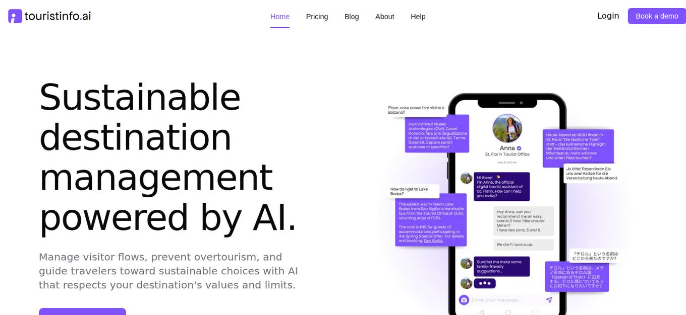 TouristInfo AI Screenshot