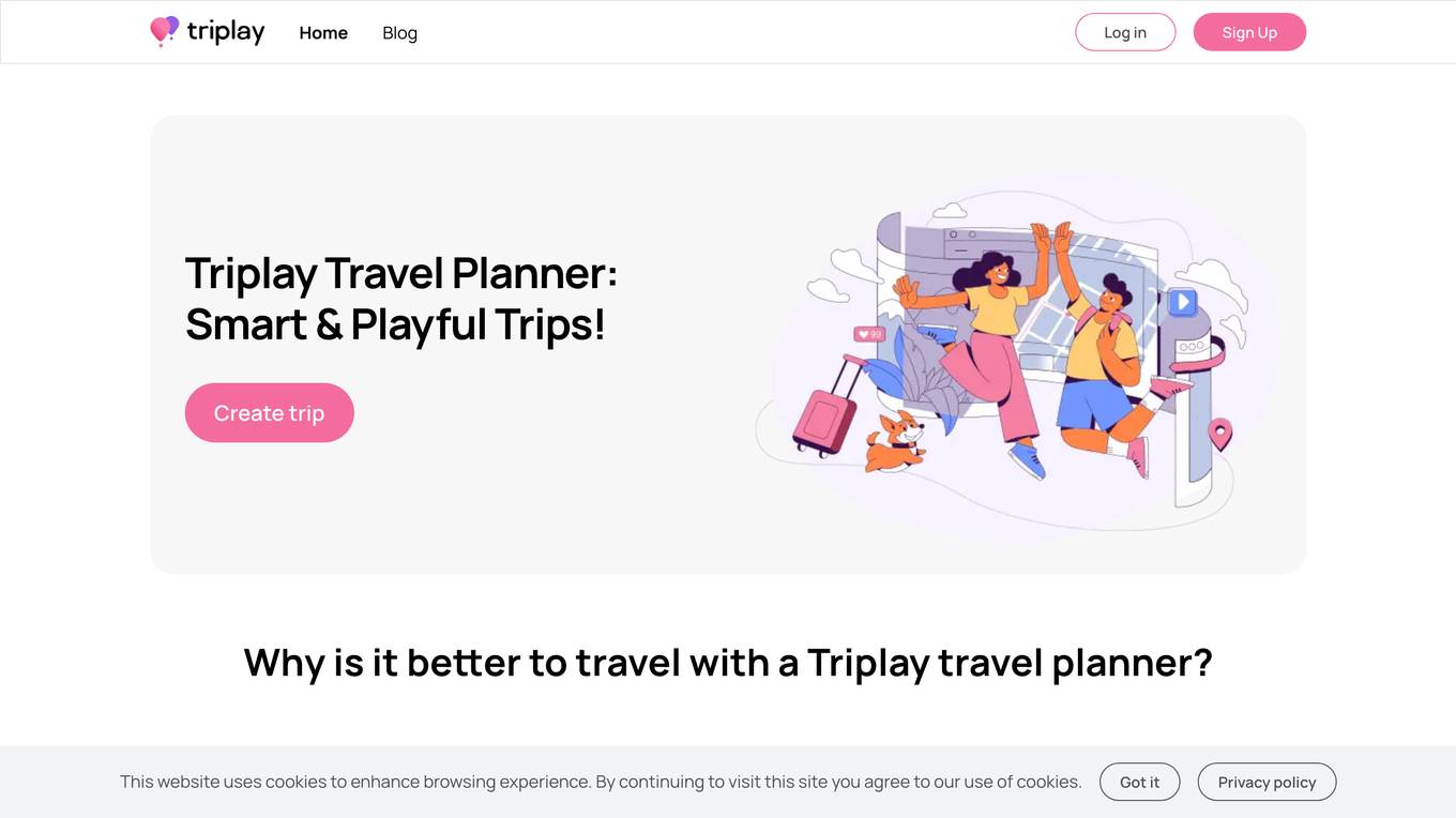 Triplay Travel Planner Screenshot