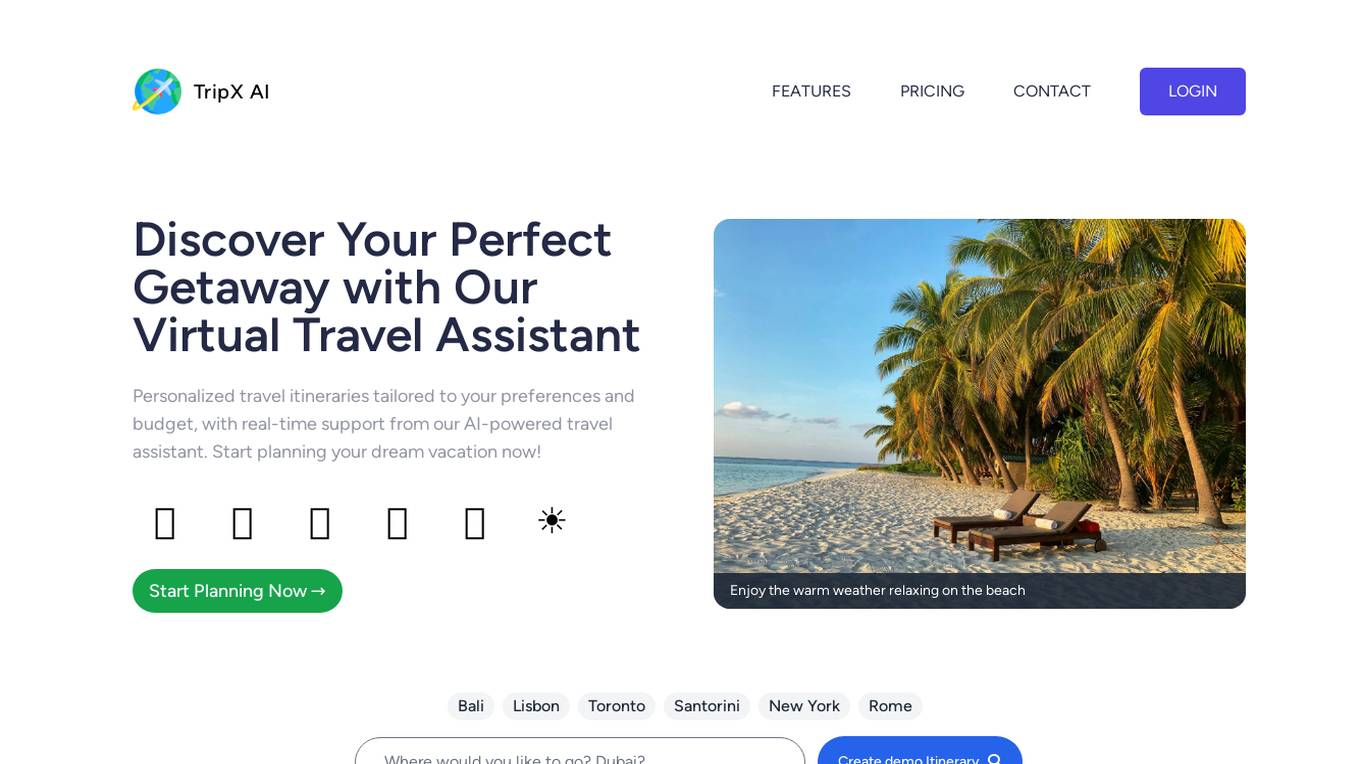 TripX AI screenshot