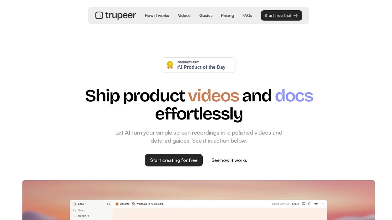 Trupeer screenshot