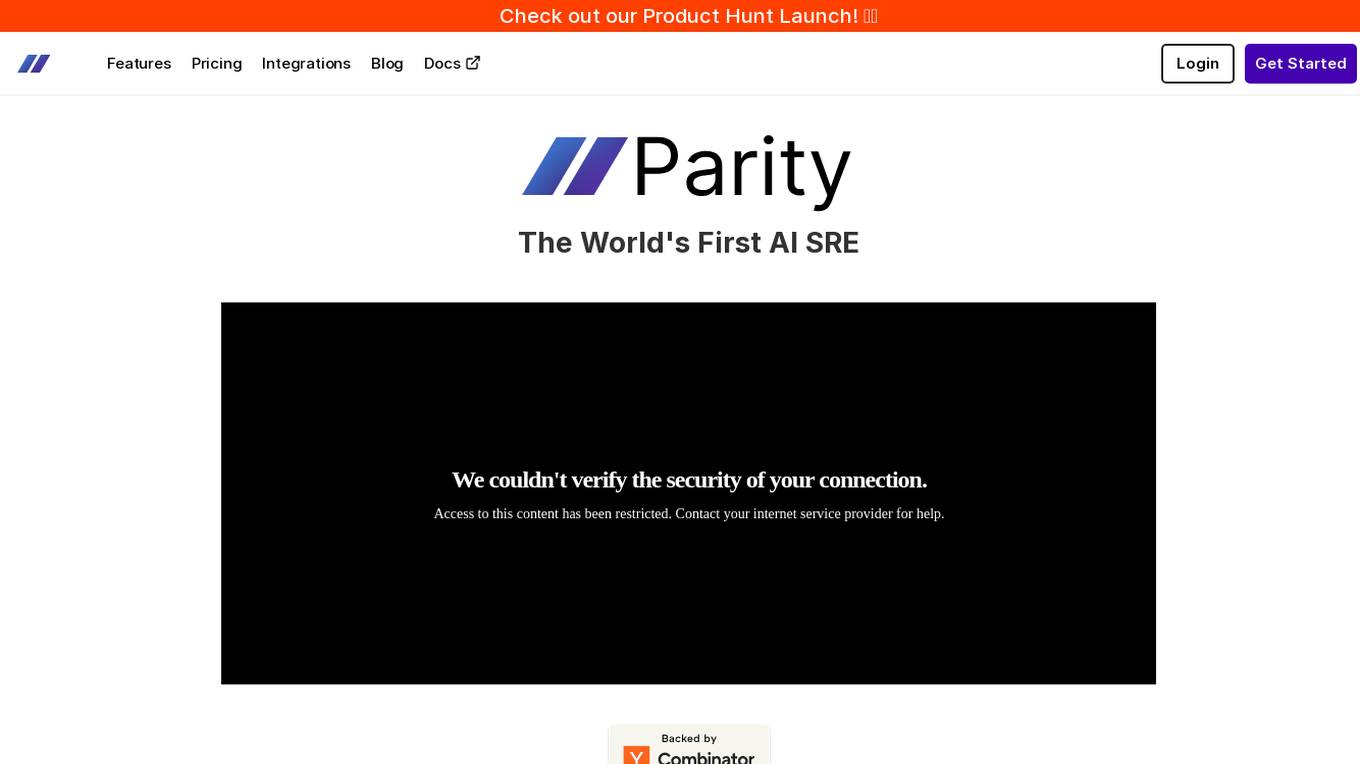 Parity screenshot