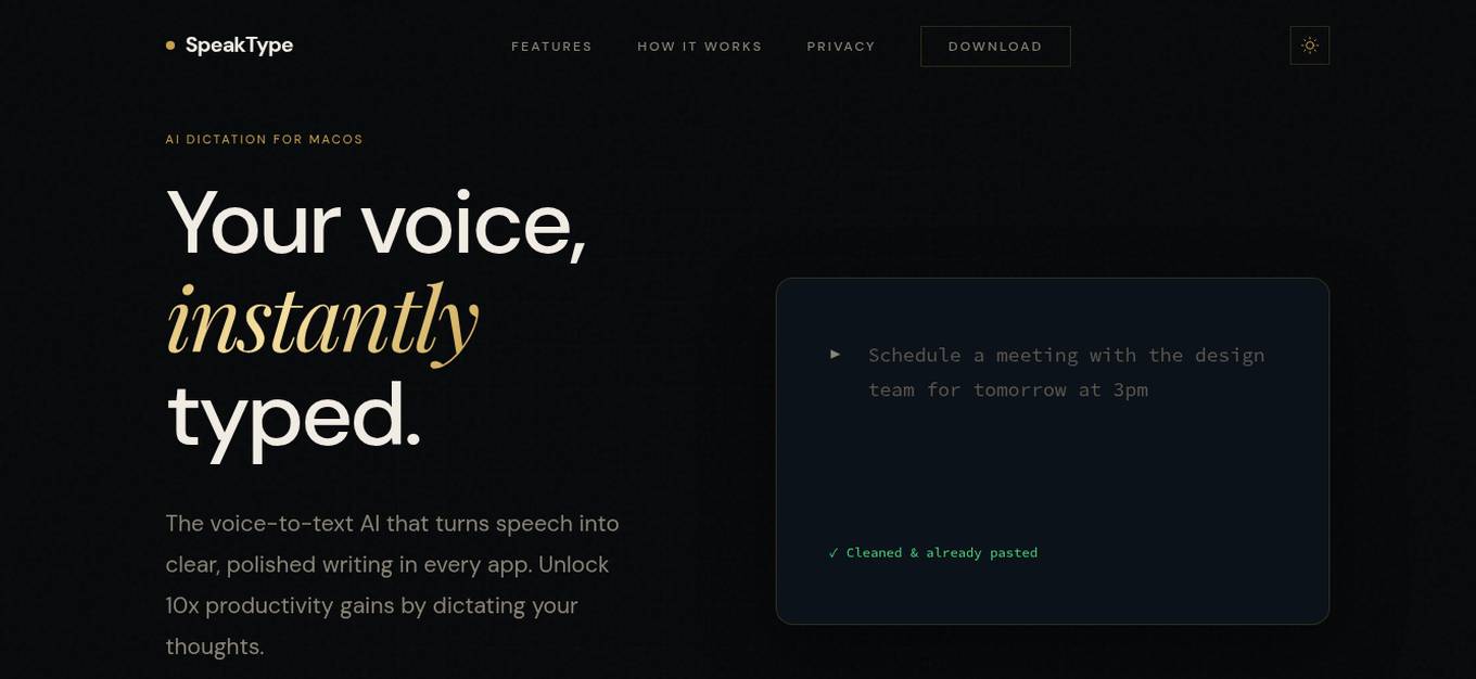 SpeakType Screenshot