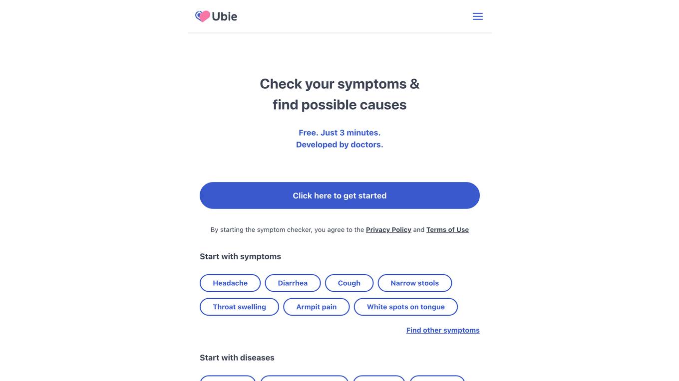 Ubie screenshot