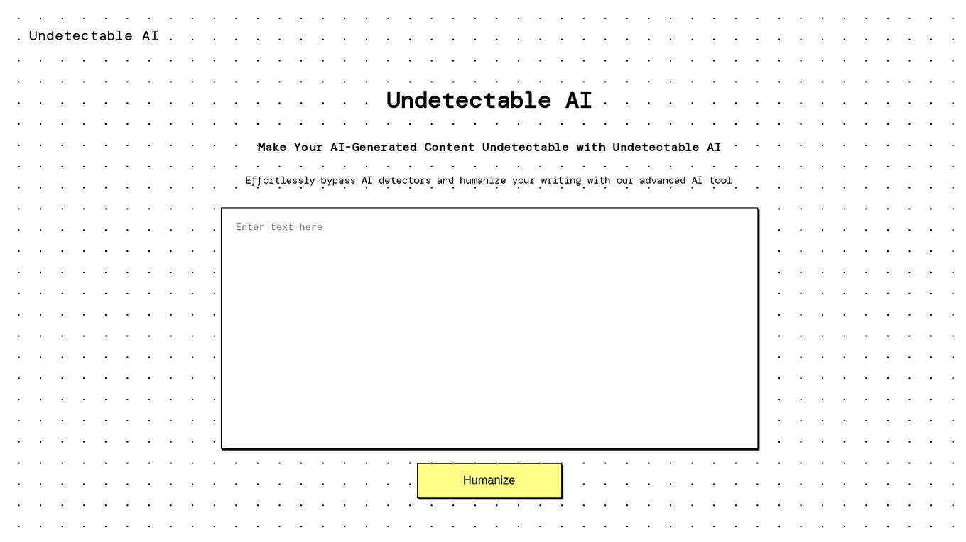 Undetectable AI Screenshot