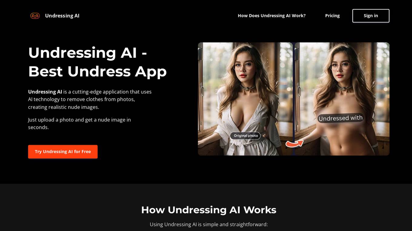 Undressing AI Screenshot