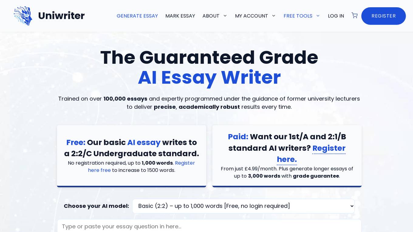 UniWriter Screenshot