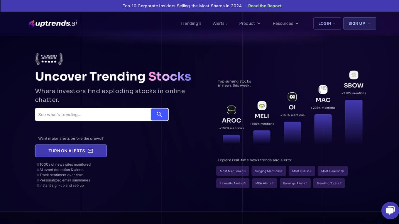 Uptrends.ai Screenshot