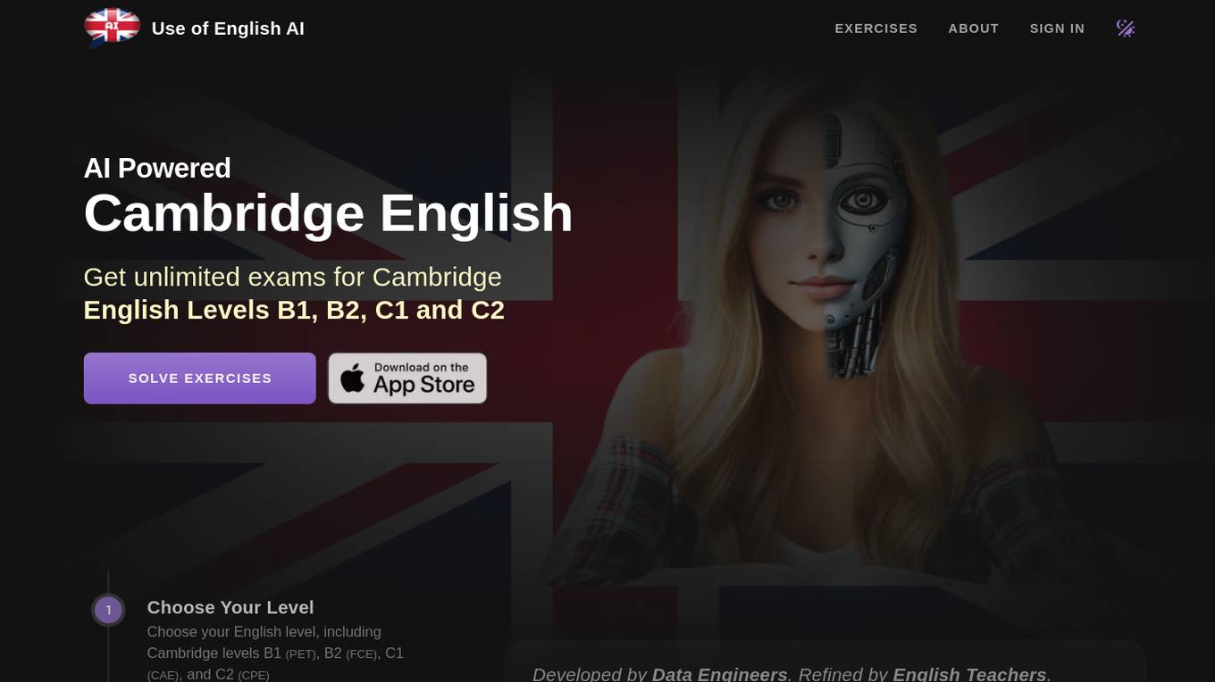 Cambridge English Test AI Screenshot