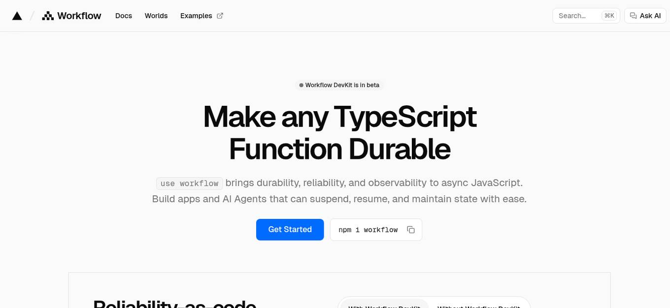 Workflow DevKit Screenshot