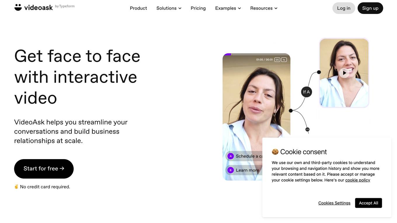 VideoAsk by Typeform Screenshot