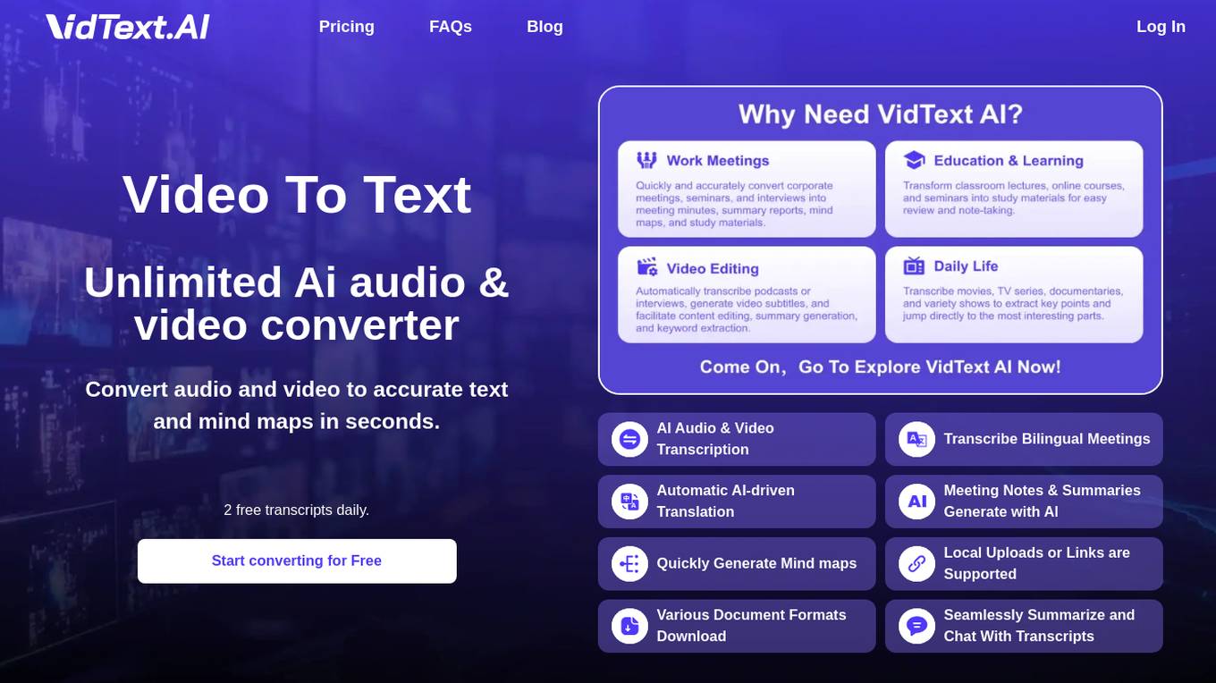 VidText AI screenshot