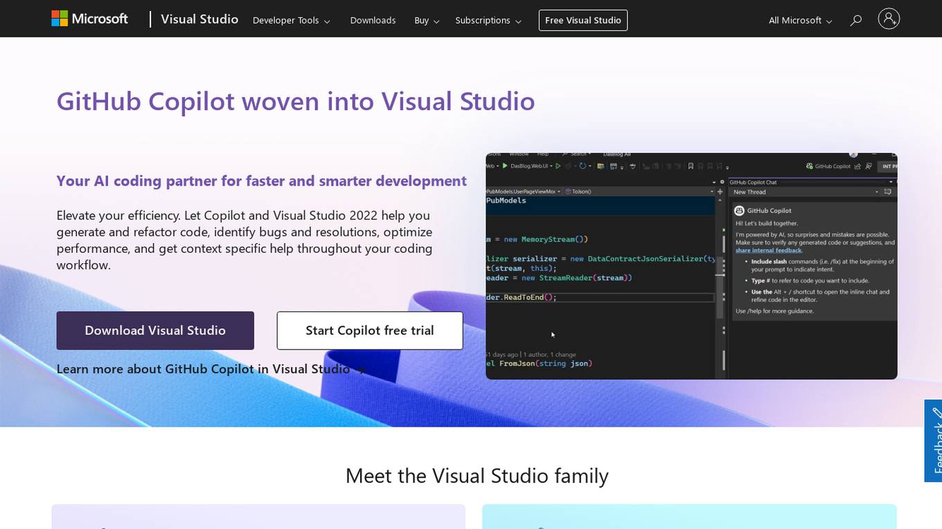 Visual Studio Screenshot