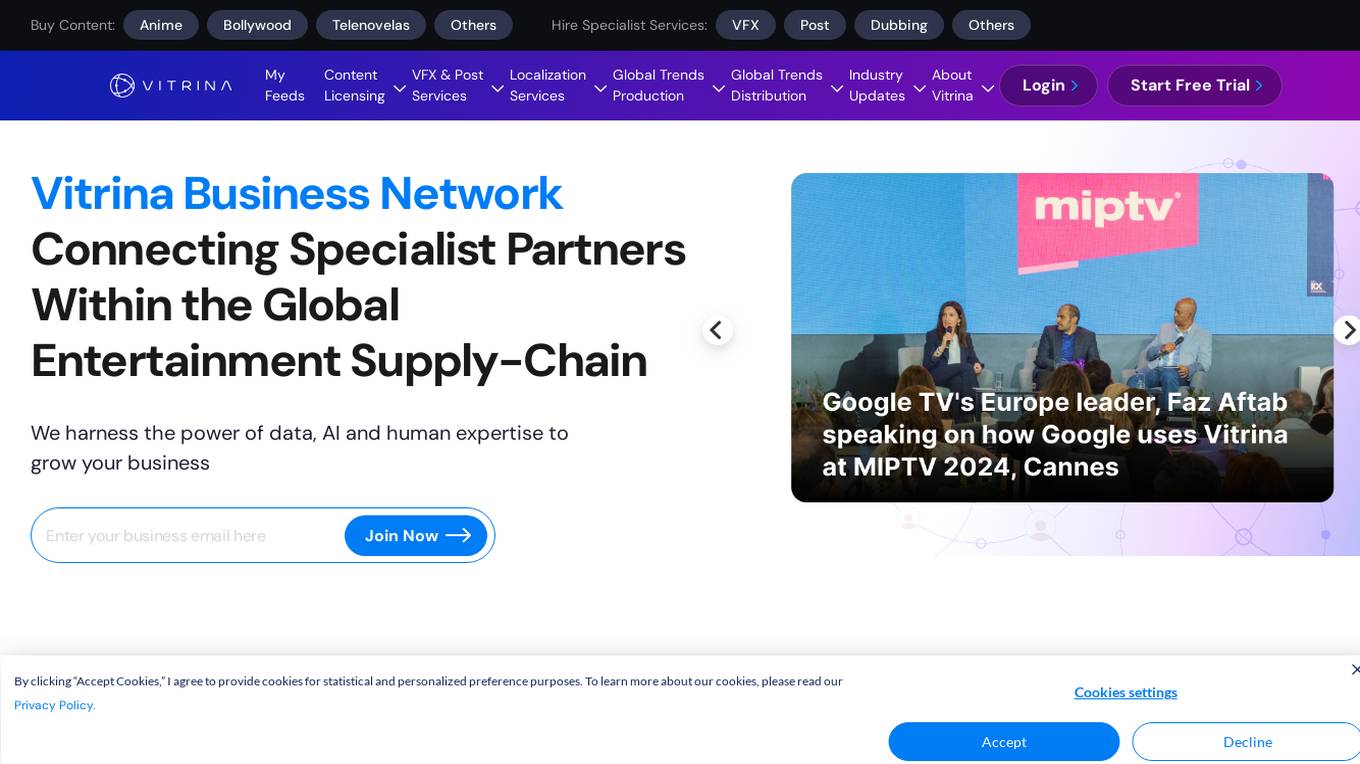 Vitrina Business Network Screenshot