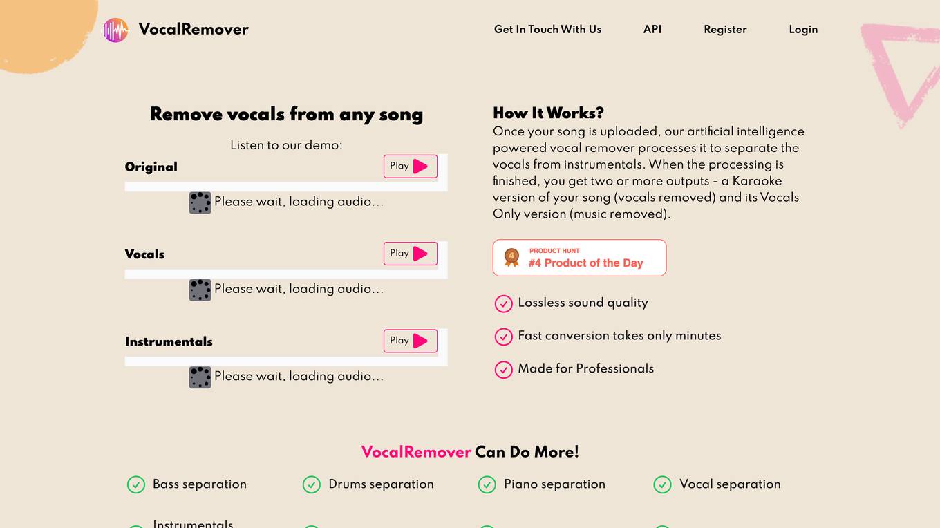 VocalRemover Screenshot